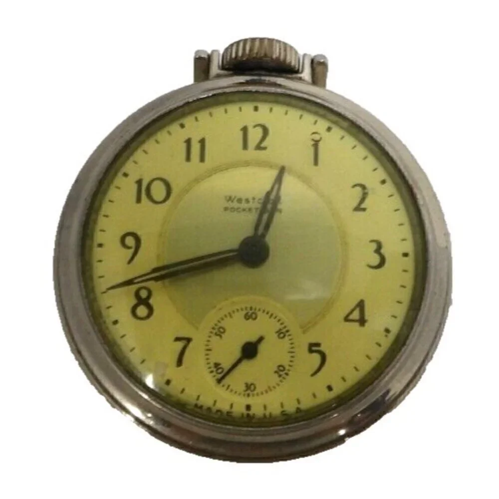 WESTCLOX Pocket Ben vintage analog wind up pocket watch approx 1 7/8